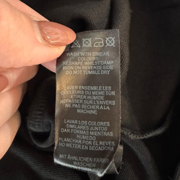 ASOS Curve - NWT Black Peplum Hem Short Sleeve Preppy Dress Sz 18 US / 22 UK - Picture 8 of 8